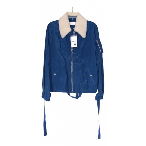 Helmut Lang Jackets & Blazers - Helmut Lang Genuine Shearling Collar Bomber Jacket